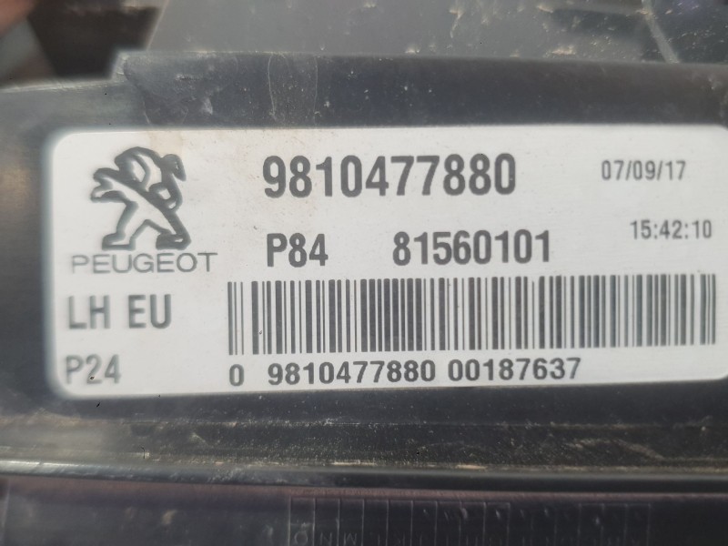 Recambio de piloto trasero izquierdo interior para peugeot 3008 ii suv (mc_, mr_, mj_, m4_) 1.2 thp/ puretech 130 (mrhnsm, mrhns