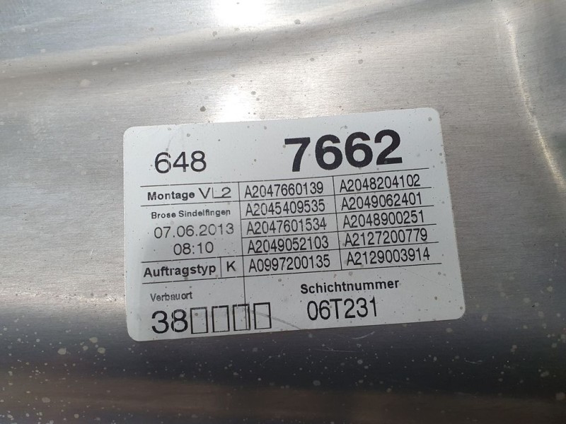 Recambio de elevalunas delantero izquierdo para mercedes-benz clase c (w204) lim. c 220 cdi blueefficiency (204.002) referencia 