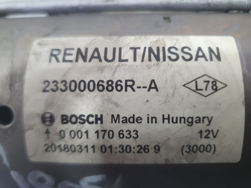 Recambio de motor arranque para renault kadjar (ha_, hl_) 1.6 dci 130 referencia OEM IAM 233000686R 233007738R 