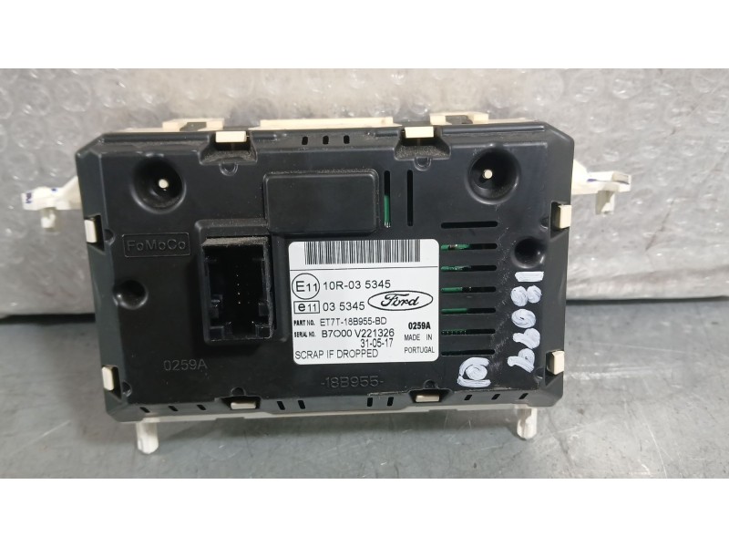 Recambio de pantalla multifuncion para ford tourneo courier b460 monospace 1.0 ecoboost referencia OEM IAM   