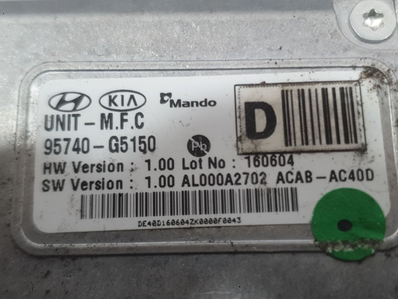 Recambio de camara para kia niro i (de) 1.6 gdi hybrid referencia OEM IAM 95740G5150  