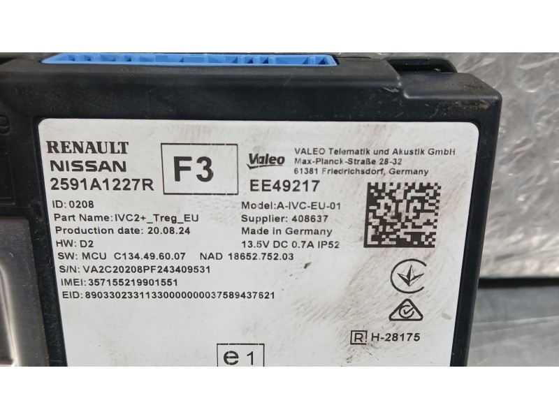 Recambio de modulo electronico para renault captur ii (hf_) 1.0 tce 90 eco-g (hfm6) referencia OEM IAM   