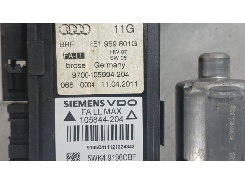 Recambio de motor elevalunas delantero izquierdo para seat exeo (3r2) 2.0 tdi referencia OEM IAM   