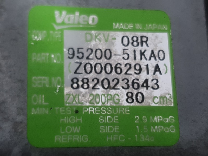 Recambio de compresor aire acondicionado para opel agila b (h08) 1.2 (f68) referencia OEM IAM 93194040  