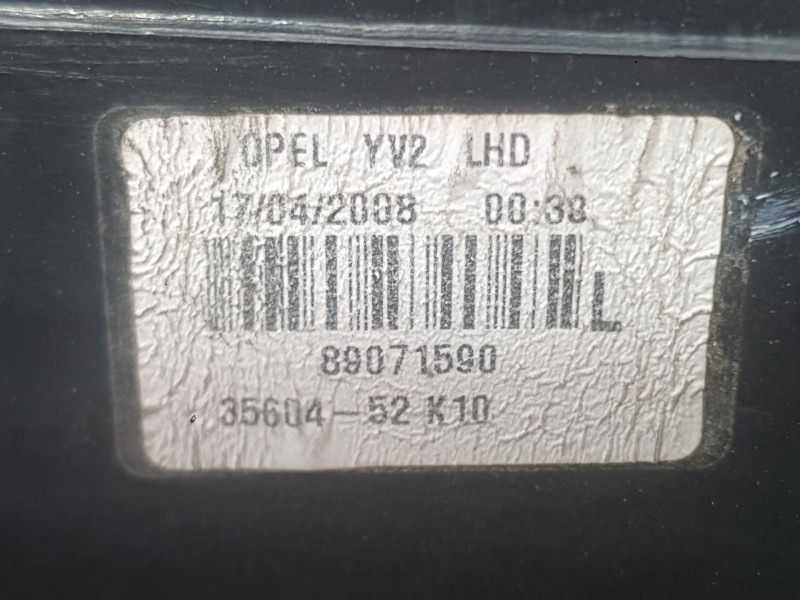 Recambio de piloto trasero izquierdo para opel agila b (h08) 1.2 (f68) referencia OEM IAM 93193683  