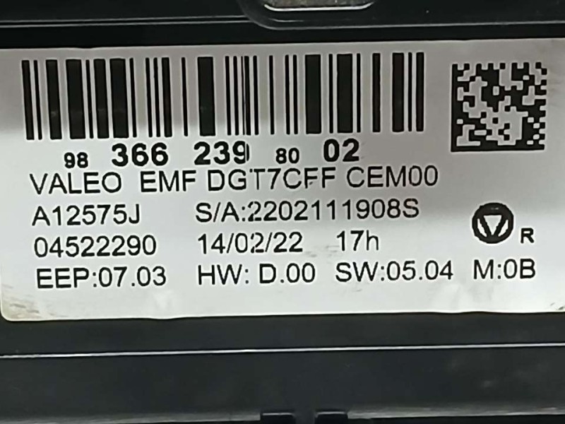 Recambio de sistema navegacion gps para peugeot 208 (p2) allure referencia OEM IAM 9836623980 04522290 VALEO