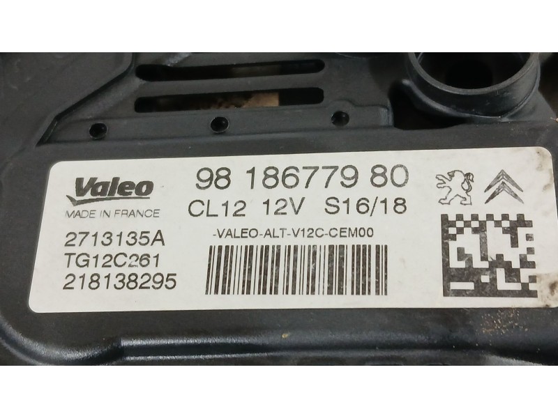 Recambio de alternador para citroën c-elysee (dd_) 1.2 vti 82 referencia OEM IAM 9670899580  