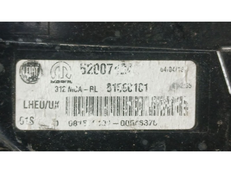 Recambio de piloto trasero izquierdo para fiat 500 (312_) 0.9 (312axm1b) referencia OEM IAM 52007424  