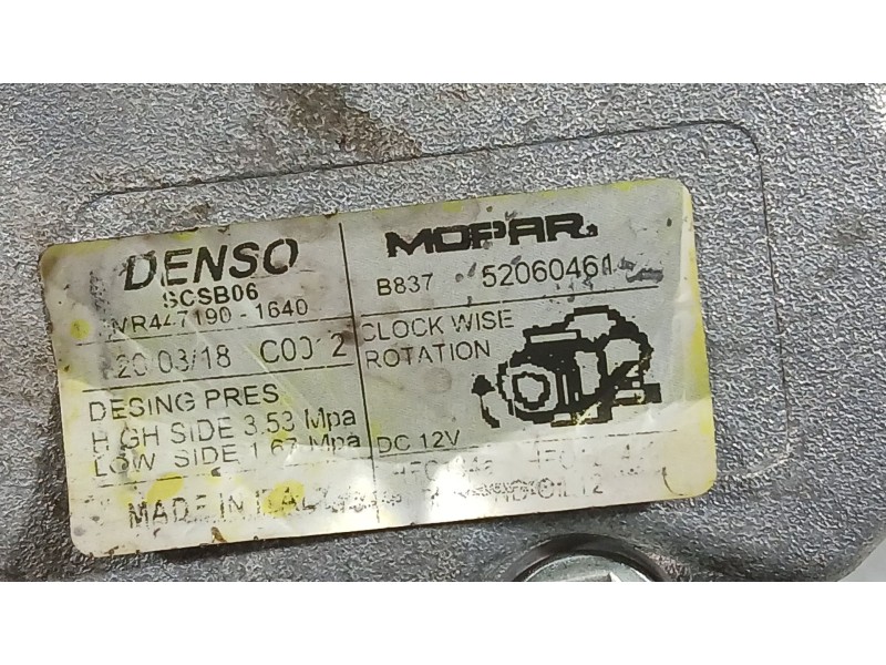 Recambio de compresor aire acondicionado para fiat 500 (312_) 0.9 (312axm1b) referencia OEM IAM 71797201  