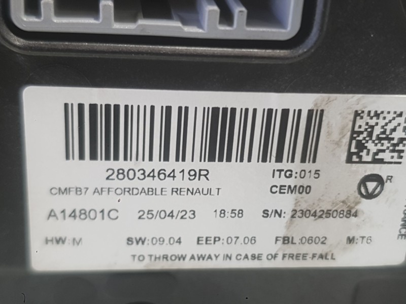 Recambio de sistema navegacion gps para mitsubishi asx (vsx_, vse_) 1.3 mhev (vsxg3) referencia OEM IAM 280342895R  