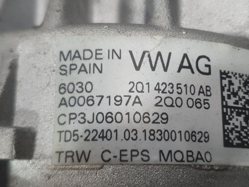 Recambio de columna direccion para volkswagen polo vi (aw1, bz1, ae1, bz3) 1.0 tsi referencia OEM IAM 2Q1423510EK ELECTROMECANIC