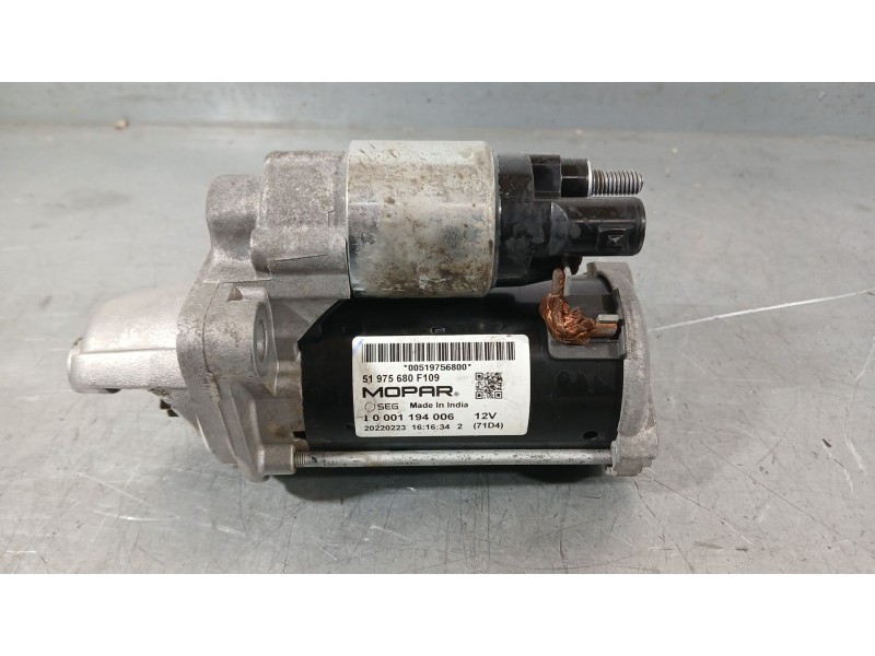 Recambio de motor arranque para fiat 500 (312_) 1.0 mild hybrid (312.ayd1b) referencia OEM IAM 71798110 52100116 
