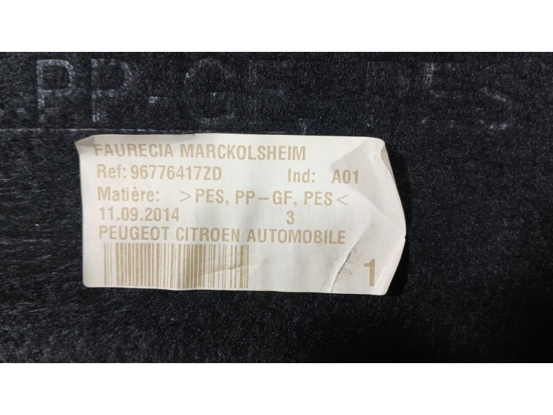 Recambio de bandeja trasera para peugeot 308 ii (lb_, lp_, lw_, lh_, l3_) 1.6 bluehdi 120 referencia OEM IAM 96776417ZD  