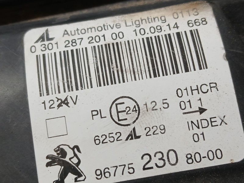 Recambio de faro izquierdo para peugeot 308 ii (lb_, lp_, lw_, lh_, l3_) 1.6 bluehdi 120 referencia OEM IAM 9677523080  