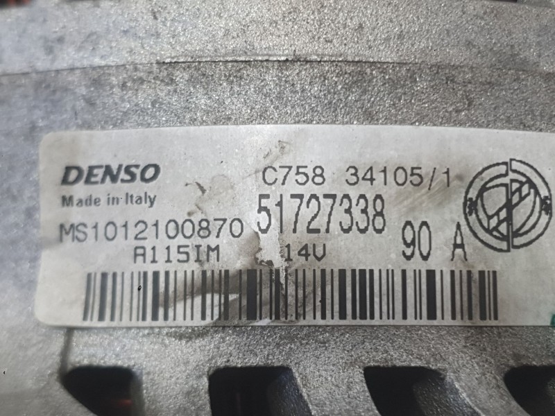 Recambio de alternador para fiat stilo multi wagon (192_) 1.9 jtd referencia OEM IAM 71794788 51859053 