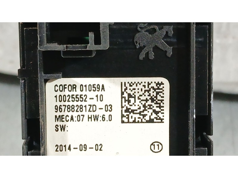 Recambio de mando elevalunas delantero izquierdo para peugeot 308 ii (lb_, lp_, lw_, lh_, l3_) 1.6 bluehdi 120 referencia OEM IA