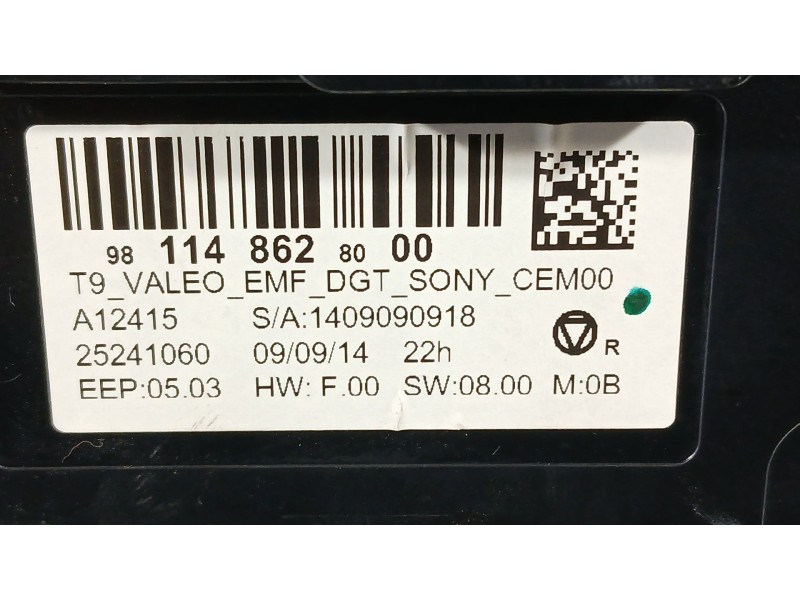 Recambio de sistema navegacion gps para peugeot 308 ii (lb_, lp_, lw_, lh_, l3_) 1.6 bluehdi 120 referencia OEM IAM 9811486280  