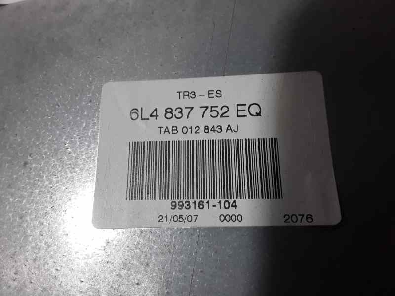 Recambio de elevalunas delantero derecho para seat ibiza (6l1) reference referencia OEM IAM 6L4837752EQ  ELECTRICO
