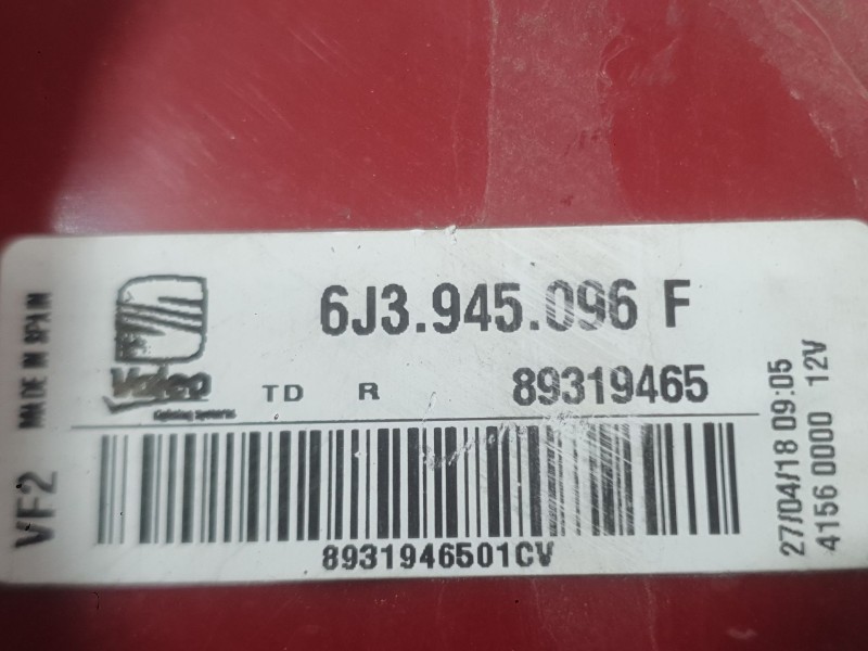 Recambio de piloto trasero derecho para seat ibiza iv sc (6j1, 6p5) 1.4 referencia OEM IAM 6J3945096N  