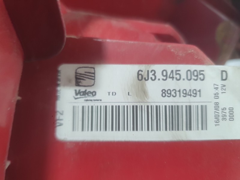 Recambio de piloto trasero izquierdo para seat ibiza iv sc (6j1, 6p5) 1.4 referencia OEM IAM 6J3945095N  