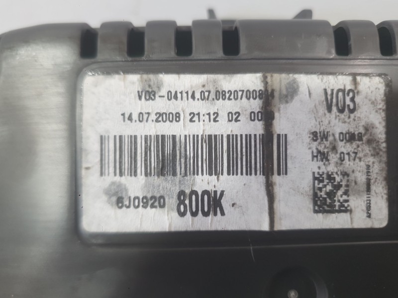 Recambio de cuadro instrumentos para seat ibiza iv sc (6j1, 6p5) 1.4 referencia OEM IAM 6J0920801X  