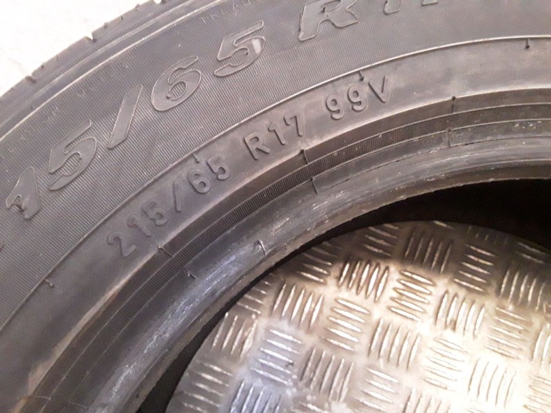 Recambio de neumatico pareja para neumaticos reutilizados - referencia OEM IAM 215651799V PIRELLI 215/65/17/99V