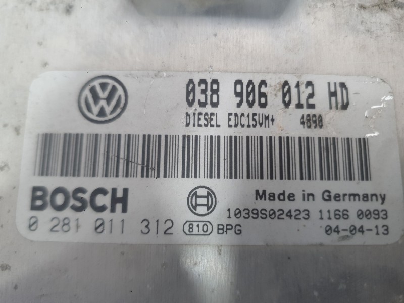 Recambio de centralita motor uce para seat leon (1m1) 1.9 tdi referencia OEM IAM 038906012JJ  
