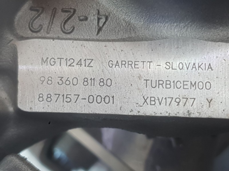 Recambio de turbocompresor para peugeot 208 ii (ub_, up_, uw_, uj_) 1.2 puretech 100 referencia OEM IAM   