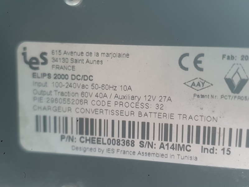 Recambio de bateria para renault twizy (mam_) 80 referencia OEM IAM   
