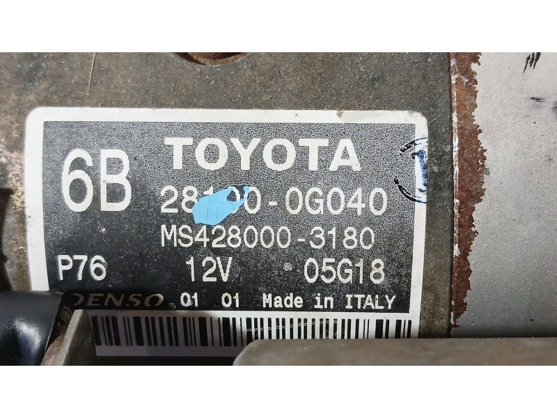 Recambio de motor arranque para toyota avensis (_t25_) 2.2 d-4d (adt251_) referencia OEM IAM 281000R030  