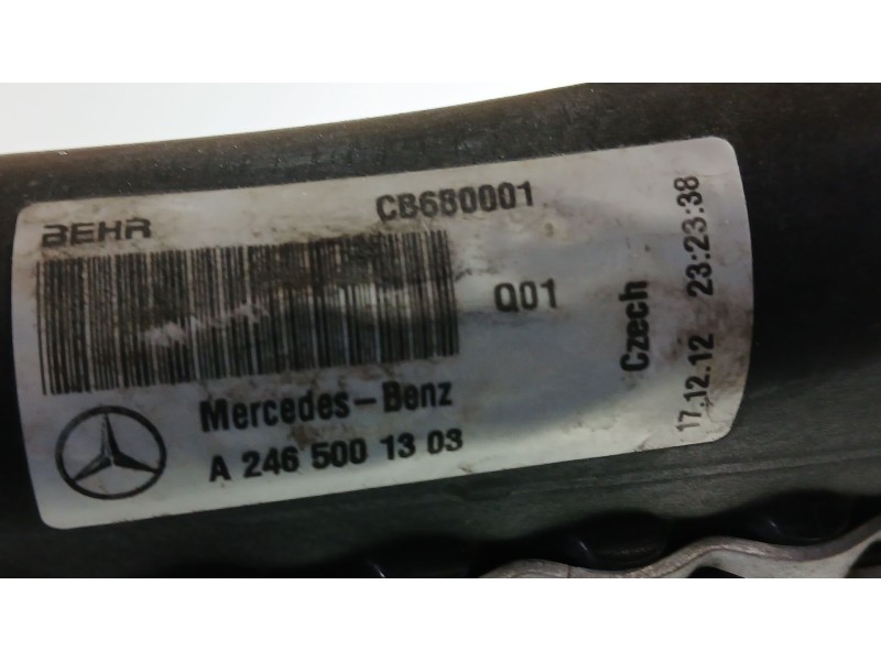 Recambio de radiador agua para mercedes-benz clase b sports tourer (w246, w242) b 180 cdi (246.200) referencia OEM IAM A24650013
