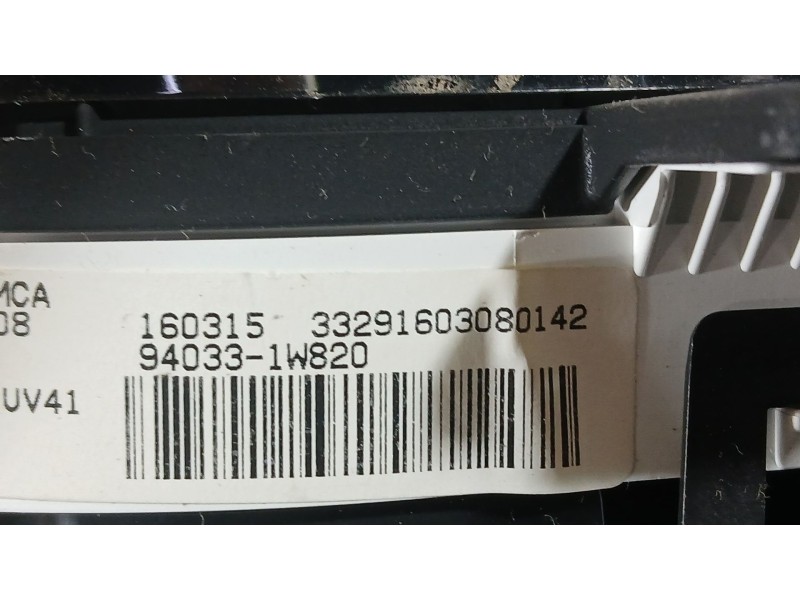 Recambio de cuadro instrumentos para kia rio iii (ub) 1.2 cvvt referencia OEM IAM 940161W026  