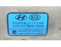 Recambio de motor arranque para kia rio iii (ub) 1.2 cvvt referencia OEM IAM 3610003301  
