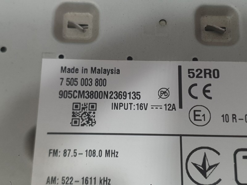 Recambio de sistema navegacion gps para suzuki ignis iii (mf, ff) 1.2 hybrid (atk412) referencia OEM IAM 7505003800  