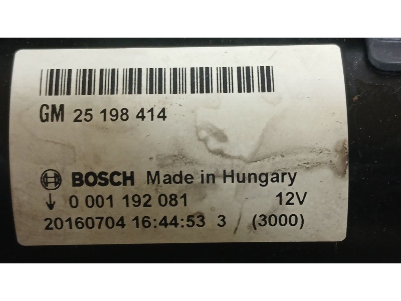 Recambio de motor arranque para opel corsa e (x15) 1.4 (08, 68) referencia OEM IAM 25196021 95520113 