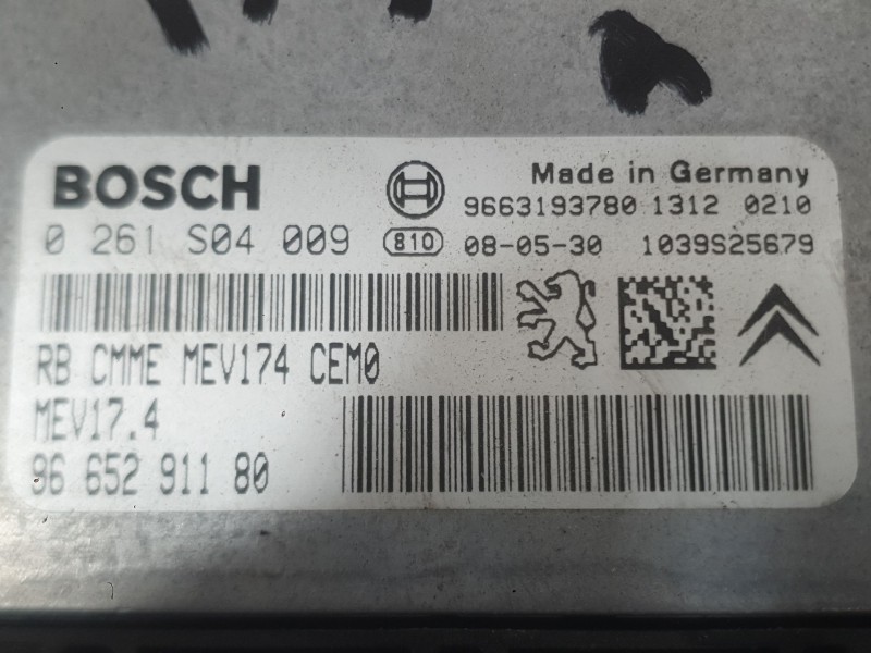 Recambio de centralita motor uce para peugeot 308 sw i (4e_, 4h_) 1.4 16v referencia OEM IAM 1943KX  