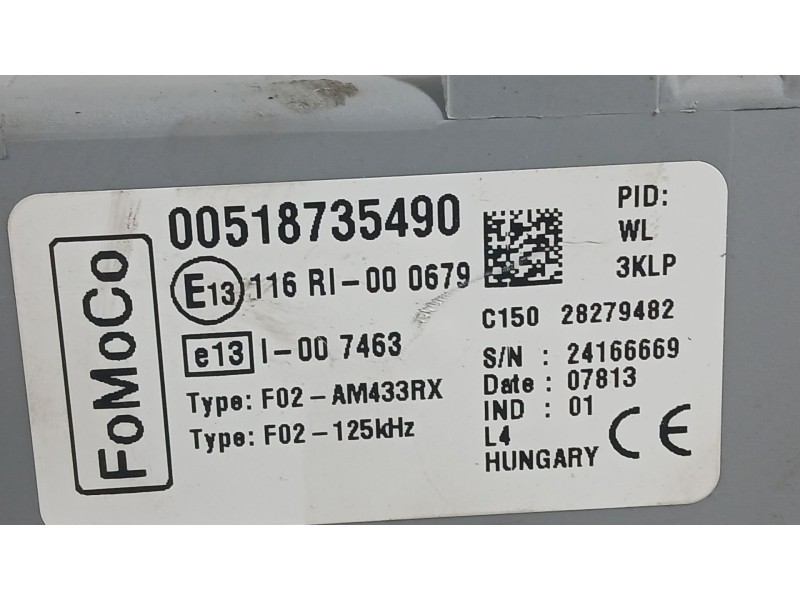 Recambio de caja reles / fusibles para ford ka (ru8) 1.2 referencia OEM IAM   
