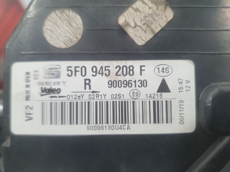 Recambio de piloto trasero derecho exterior para seat leon (5f1) 2.0 tdi referencia OEM IAM 5F0945096D  