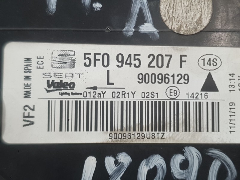 Recambio de piloto trasero izquierdo exterior para seat leon (5f1) 2.0 tdi referencia OEM IAM 5F0945095D  