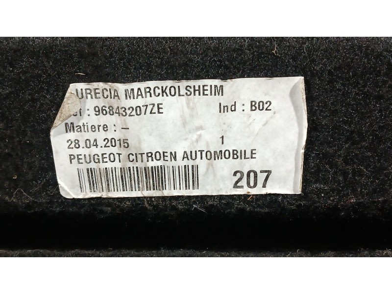 Recambio de bandeja trasera para peugeot 3008 i monospace (0u_) 1.6 bluehdi 120 referencia OEM IAM 8337EL  