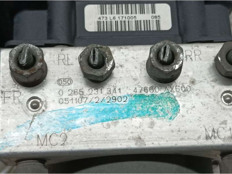 Recambio de abs para nissan micra (k12e) acenta referencia OEM IAM 47660AX600 0265231341 BOSCH