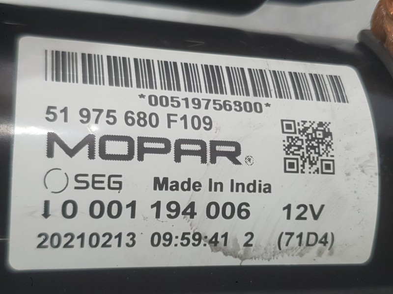 Recambio de motor arranque para fiat 500 (312_) 1.0 mild hybrid (312.ayd1b) referencia OEM IAM 52100116 71798110 