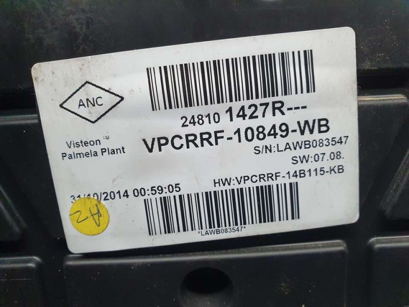 Recambio de cuadro instrumentos para renault clio iv expression referencia OEM IAM 248101427R VPCRRF10849WB 