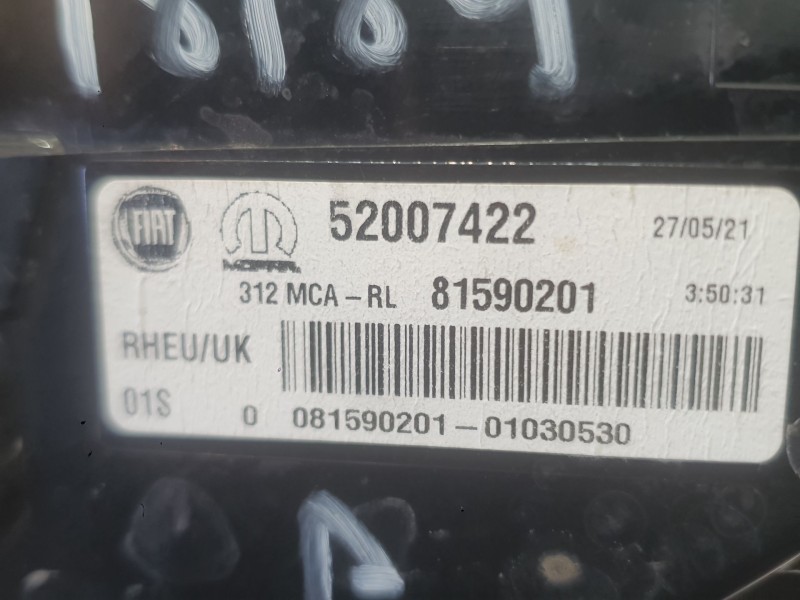 Recambio de piloto trasero derecho para fiat 500 (312_) 1.0 mild hybrid (312.ayd1b) referencia OEM IAM 52007422  