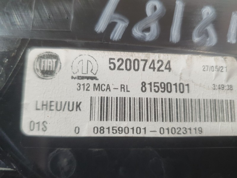 Recambio de piloto trasero izquierdo para fiat 500 (312_) 1.0 mild hybrid (312.ayd1b) referencia OEM IAM 52007424  