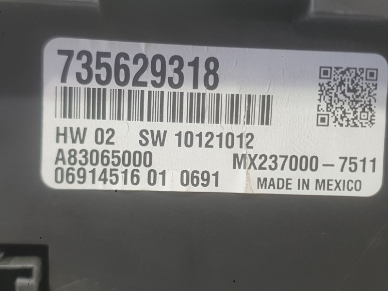 Recambio de mando climatizador para fiat 500 (312_) 1.0 mild hybrid (312.ayd1b) referencia OEM IAM 735629319  