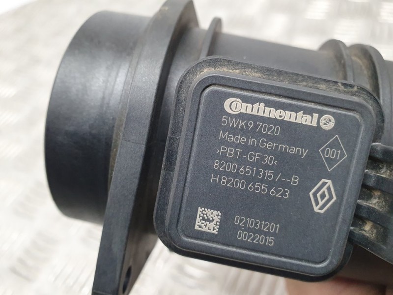 Recambio de caudalimetro para nissan qashqai+2 (jj10) acenta referencia OEM IAM H8200655623 5WK97020 CONTINENTAL