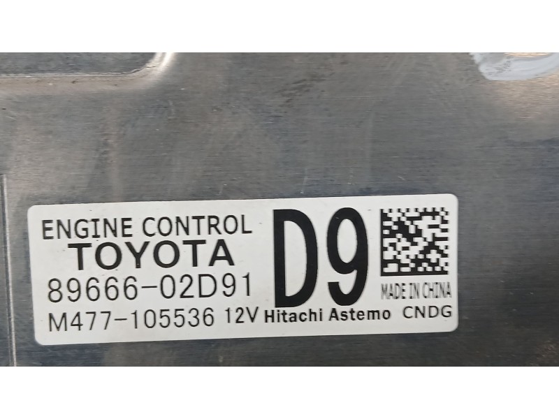 Recambio de centralita motor uce para toyota corolla ranchera familiar (_e21_) 1.8 hybrid (zwe211) referencia OEM IAM 8966602D91