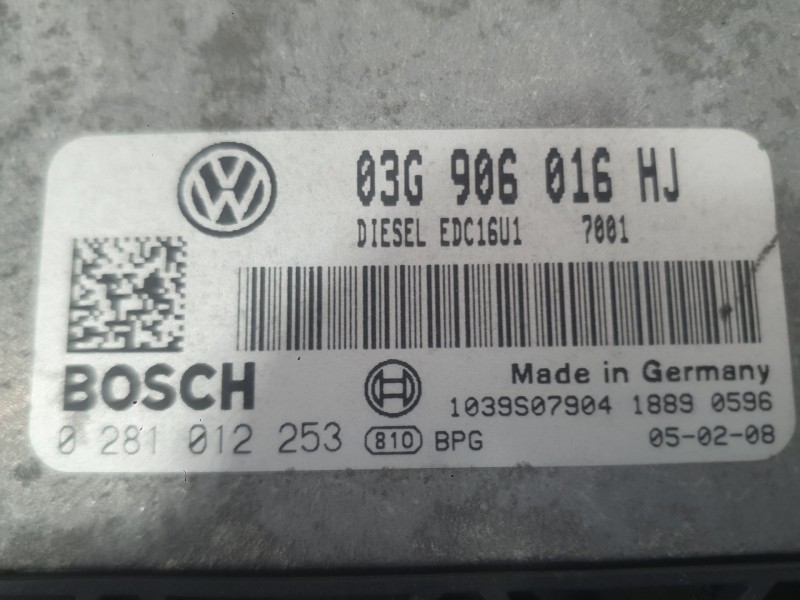 Recambio de centralita motor uce para volkswagen golf v (1k1) 2.0 tdi 16v referencia OEM IAM 03G997012E  