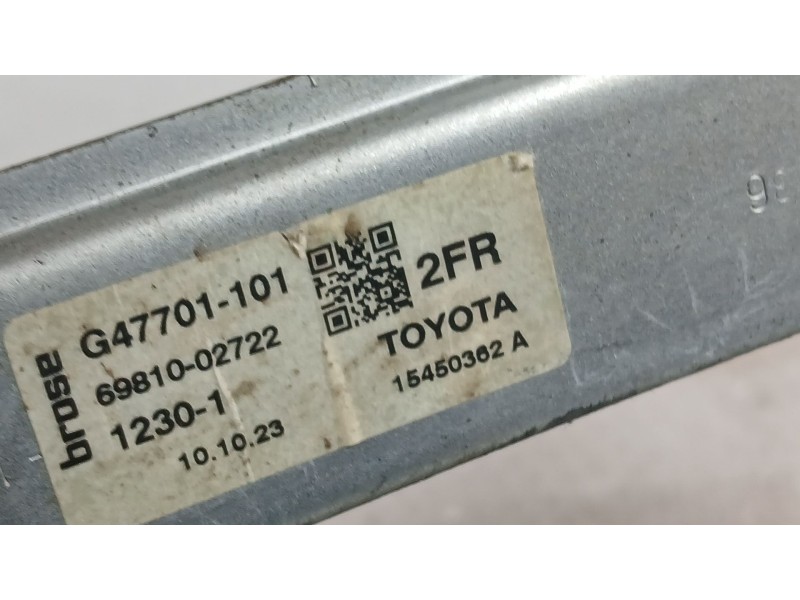 Recambio de elevalunas delantero derecho para toyota corolla ranchera familiar (_e21_) 1.8 hybrid (zwe211) referencia OEM IAM 69